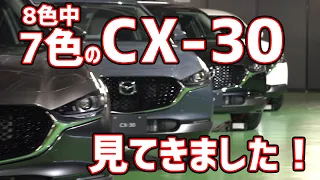 ついに登場CX-30！　全8色展開の中7色を見てきました！