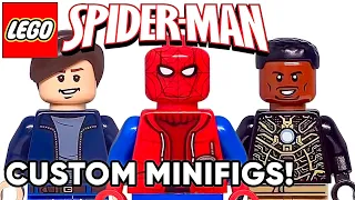 How To Make Custom LEGO Spiderman Minifigures! *Bully Maguire, Spidey, Electro & More!*