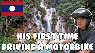 Visiting Kuang Si Waterfall In Luang Prabang, Laos