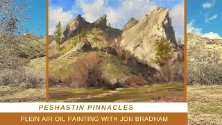 ADDING NOTAN TO YOUR PLEIN AIR PAINTING Peshastin Pinnacles with Jon Bradham