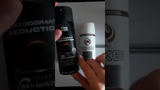 Axe Dark Temptation, a dezodorant Cien Seduction z sieci Lidl. Prawie jak Axe. Trzyma 3 razy krocej