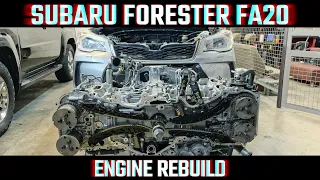 SUBARU FORESTER XT ENGINE REBUILD | OVERHAUL | DIY | TORQUE SPECS | FA20 TURBO