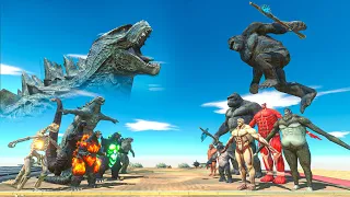 GODZILLA 2021 x GODZILLA VS Kong x Titan - Animal Revolt Battle Simulator