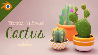 Blender Tutorial. Cactus.