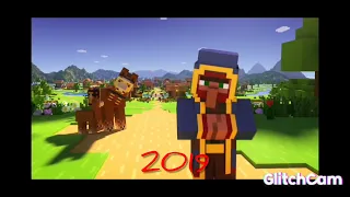 1992-1998-2009-2014-2019-2022 Evolution of the Minecraft