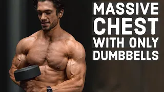 DUMBBELL ONLY CHEST WORKOUT | Get A Massive Chest Without a Bench