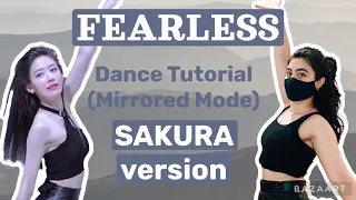 LE SSERAFIM Fearless- Dance Tutorial (SAKURA version)