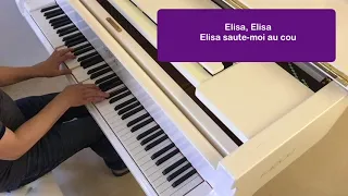 Serge Gainsbourg - Elisa (avec paroles) - Piano