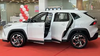 2024 Toyota Yaris Cross White Color - interior and exterior Walkaround