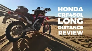 Honda CRF450L proper long distance review
