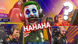 m0NESY and HooXi Can't Stop Laughing! NiKo happy! TeamSpeak G2 vs Outsiders BLAST Premier | CSGO