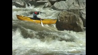 Manly Open Canoes (and some kayaks) on the Pigeon River Dries - Raw Video 2001