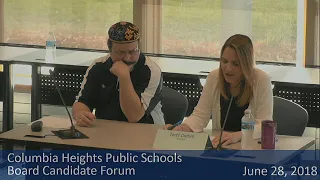 School Board Candidate Forum June 28, 2018