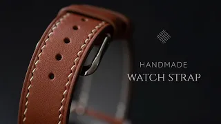 Making a Handmade Leather Watch Strap.