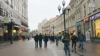 Quick Walk by Old Arbat Street, Moscow. "Real Russia" ep.125 (4K)