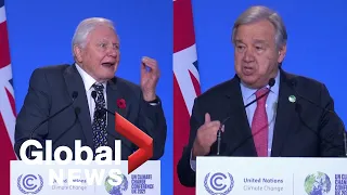 COP26: Sir David Attenborough, UN secretary-general call for action on climate change