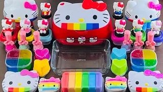 Mixing “Hello Kitty”#makeup #eyeshadow #asmr #slime