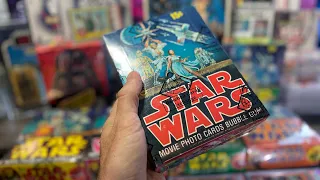 Vintage Topps Star Wars Trading Cards: Unboxing Sealed 1977 Star Wars Trading Card Wax Boxes…