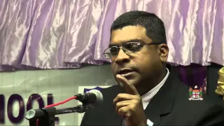 Fijian Minister for Education, Hon. Mahendra Reddy attends an Open Forum at Nakasi High School