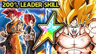 200% LEADER SKILL! 100% LR SSG GOKU & VEGETA + TEQ LR SSJ GOKU ROTATION! Dragon Ball Z Dokkan Battle