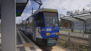 Poland, Szczecin, tram 2 ride form Hangarowa to Niemcewicza