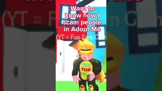 How I Scam People In Adopt Me #Shorts #adoptme #adoptmescam #scammers #scam