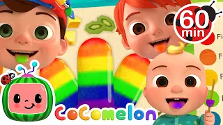 The Colors Song (with Popsicles) | 1 Hour of CoComelon Songs | Moonbug Kids - Color Time