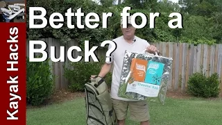 Test - Fish cooler bag vs dollar store mylar bag for kayak fishing dollar store fishing challenge