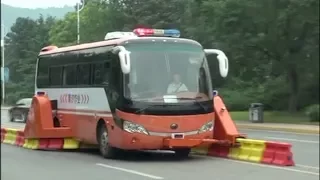 Zipper truck to relieve traffic jams during rush hour