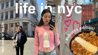 5am week in my life in nyc | simple days at home, cafes, shopping