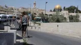 Longboarding in old Jerusalem city