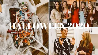 halloween vlog | pumpkin carving + halloween party
