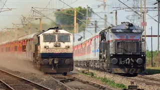High Speed Diesel Action: EMD & Alco hauled LHB Trains of Indian Railways Clocking Upto 130 km/hr.!!