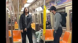 HATE CRIME -  Two Asian passengers Verbally Assaulted  on NYC train