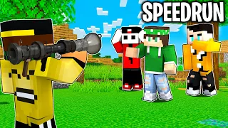 2 SPEEDRUNNER con i LANCIARAZZI vs 2 CACCIATORI con le HACK - Minecraft ITA