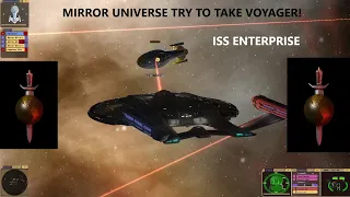 ISS Enterprise Fleet Try To Steal USS Voyager | Mirror Universe | Star Trek Bridge Commander |