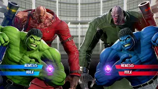 Hulk & Nemesis VS Nemesis & Hulk (Hardest AI) - Marvel vs Capcom : Infinite