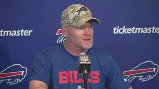 Bills Coach Sean McDermott speaks to media