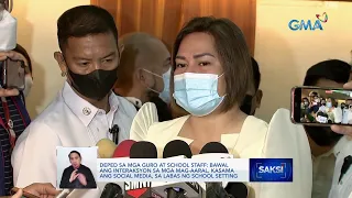 DepEd sa mga guro at school staff: bawal ang interaksyon sa mga mag-aaral, kasama ang... | Saksi