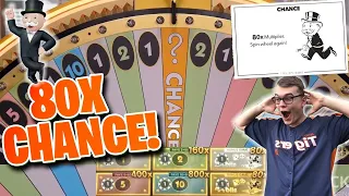 80X CHANCE MONOPOLY BONUS WIN!