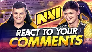 NAVI CSGO React to YOUR Comments