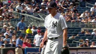 MIL@NYY: Green strikes out the side in the 7th