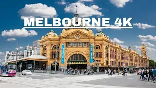 MELBOURNE 4K - Driving Downtown  - AUSTRALIA