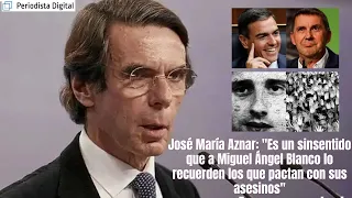 Aznar: "Es insensato que a Miguel Ángel Blanco lo recuerden los que pactan con sus asesinos"