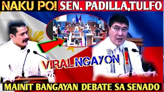 Naku po!Sen. Padilla at Tulfo mainit na debate sa senado!