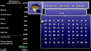 Final Fantasy VI Any% Glitchless 4:59:45