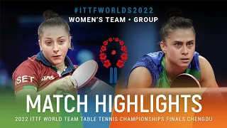 Highlights | Nicole Arlia (ITA) vs Bruna Takahashi (BRA) | WT Grps | #ITTFWorlds2022