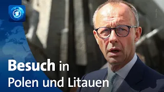 CDU-Chef Merz in Polen: Kritik an der Bundesregierung