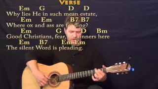 What Child is This - Fingerstyle Guitar Cover Lesson in Em with Chords/Lyrics