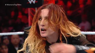 Becky Lynch & Trish Stratus vs. Raquel & Liv Morgan (1/2) - Title Match - WWE RAW April 10, 2023